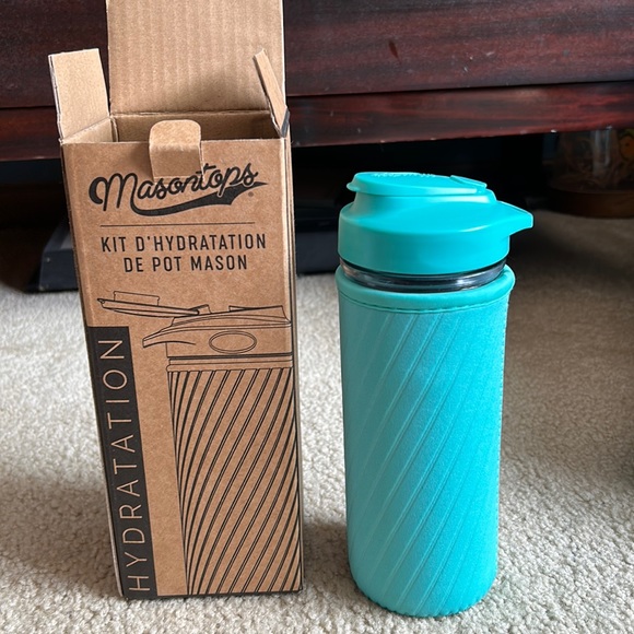 Masontops Dining New Masontops Mason Jar Hydration Kit Glass Water
